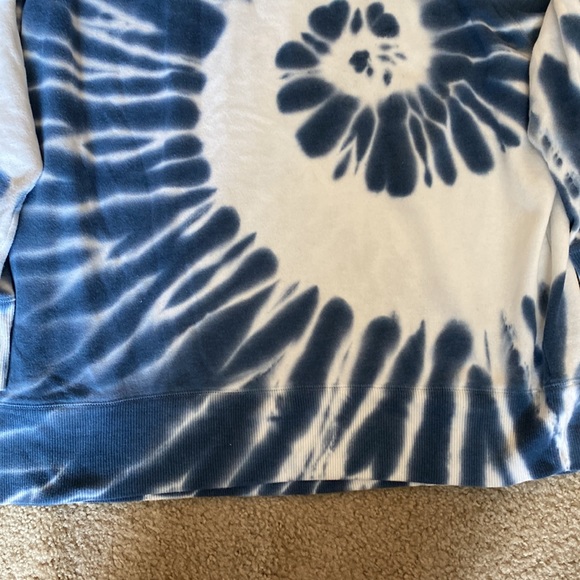 SO Lounge Life Weekend Sweatshirt, blue/white tie dye, size XXL - Picture 4 of 6